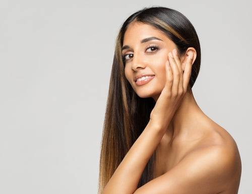 Laser hair removal treatment for face and neck by Longevity Medical Spa, showing the procedure on a patient's skin.